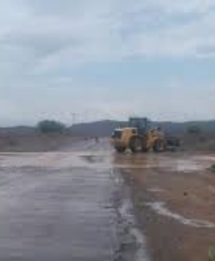 La Ruta 150 con derrumbes tras la creciente por las intensas lluvias