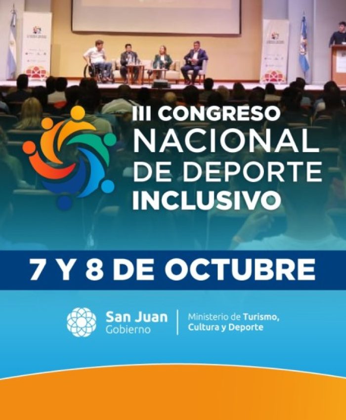 Se realizará en San Juan el III Congreso Nacional de Deporte Inclusivo