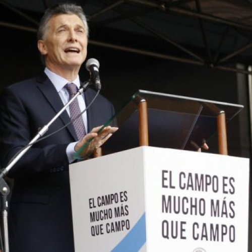 Macri: «Se le ha sacado el pie de encima al campo y el campo respondió»