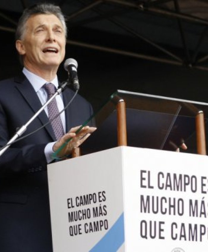 Macri: «Se le ha sacado el pie de encima al campo y el campo respondió»