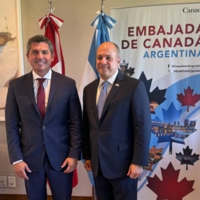 Orrego se reunió con el embajador de Canadá en Argentina