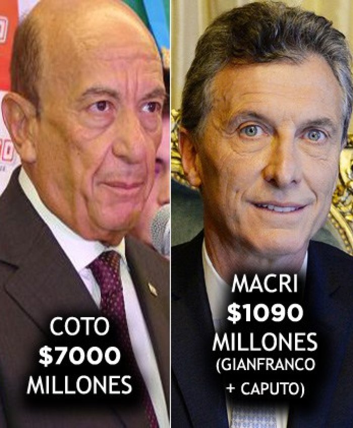 Verbitsky hizo pública la lista de los mayores blanqueadores de dinero fugado de la Argentina