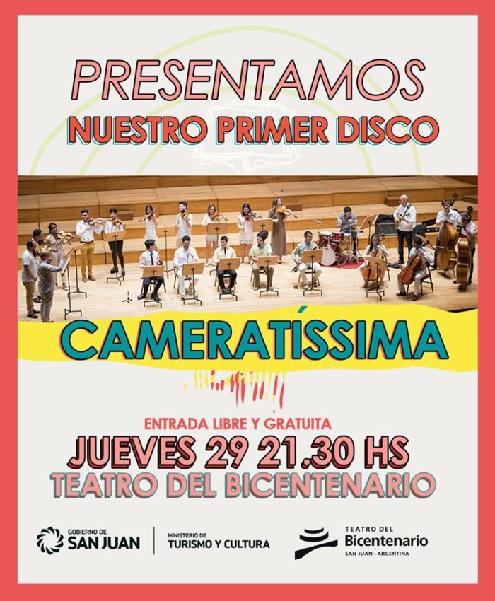 La Camerata San Juan presenta su primer disco en el Teatro del Bicentenario