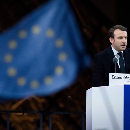 El actual presidente de Francia. Emmanuel Macron, recientemente elegido.