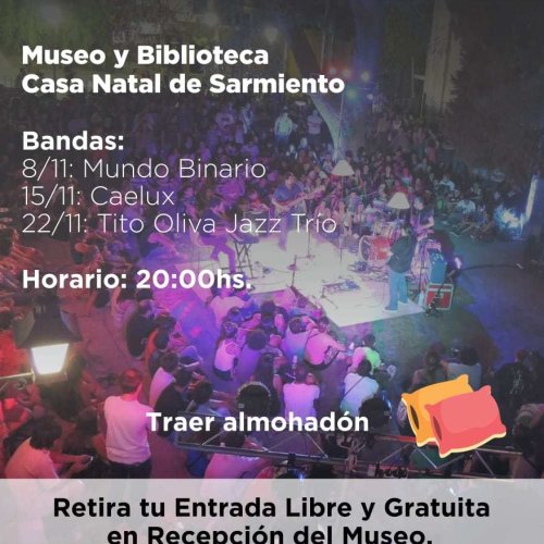 Ciclo de música en los jardines del Museo y Biblioteca Casa Natal de Sarmiento
