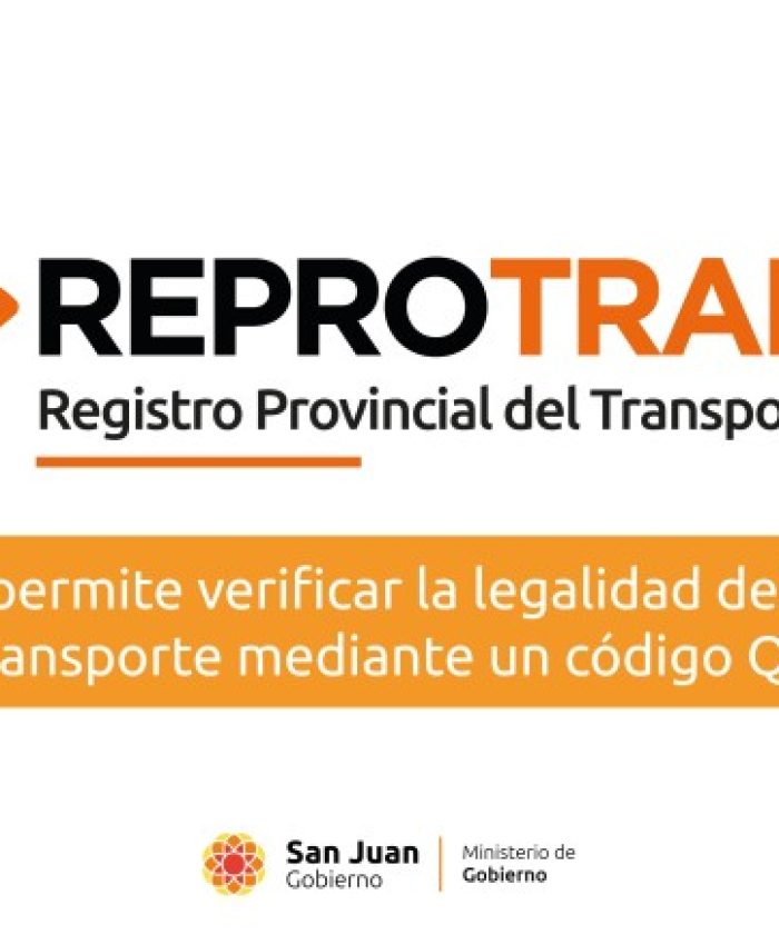 ReProTran permite verificar la legalidad del transporte mediante un código QR