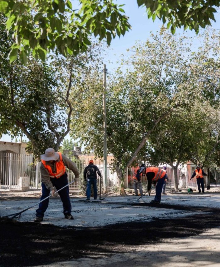 La provincia avanza con el Plan de Pavimentación Urbana en Caucete