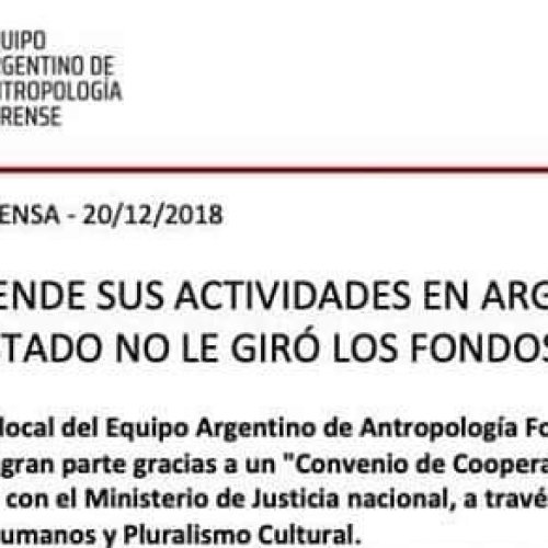 Tras la amenaza de cierre el Gobierno le pagará al EAAF