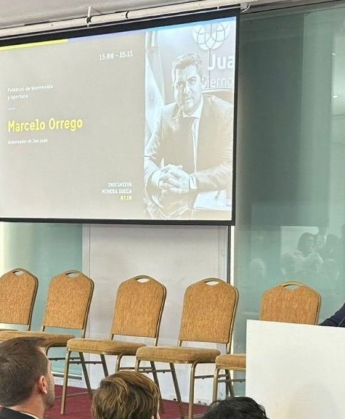 Orrego disertó en un importante encuentro minero organizado por Suecia: “En San Juan no queremos una minería a cualquier costo”