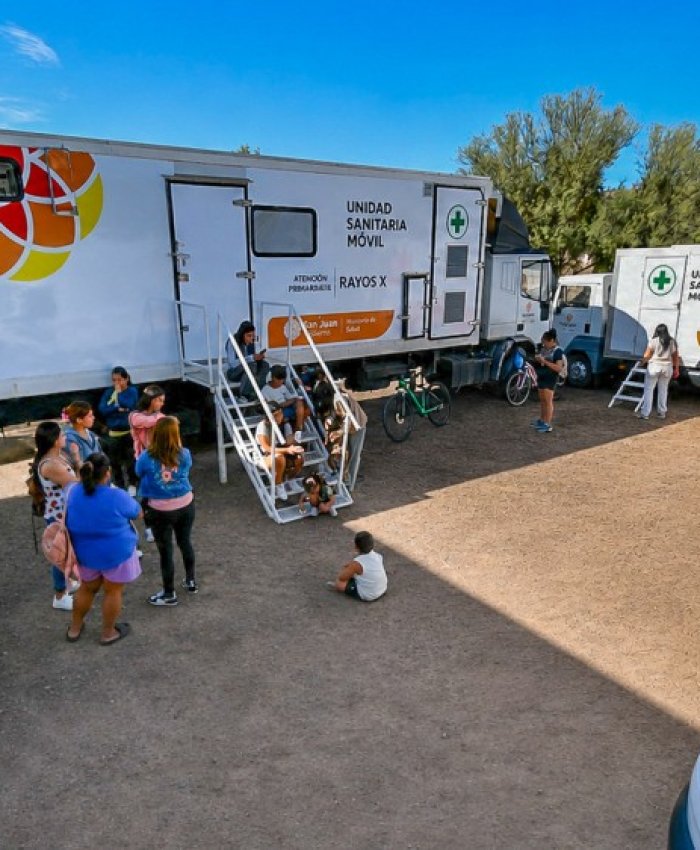 Las Unidades Sanitarias Móviles acercan servicios de salud a los vecinos de Sarmiento