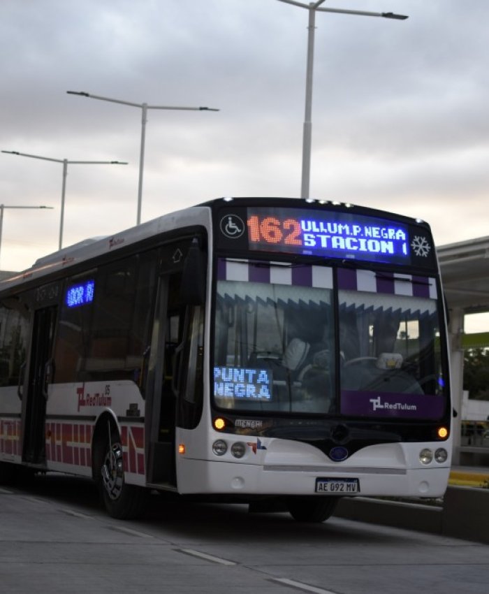 RedTulum modificará el recorrido de las líneas 161 y 162 en Ullum