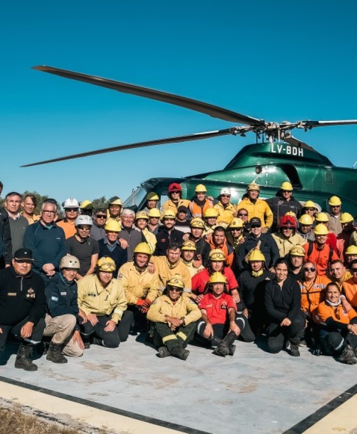Seguridad realizó una capacitación para el uso seguro de aeronaves en incendios forestales