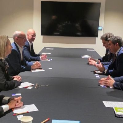 En Adelaida: Orrego intensifica vinculaciones para potenciar San Juan