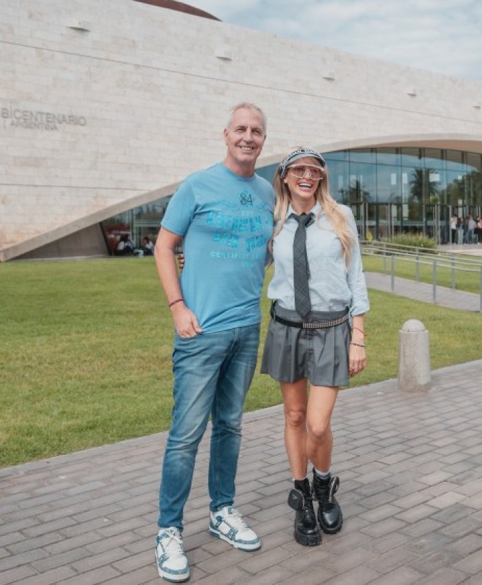 Marley y Vicky Xipolitakis filman en San Juan un especial de Por el Mundo