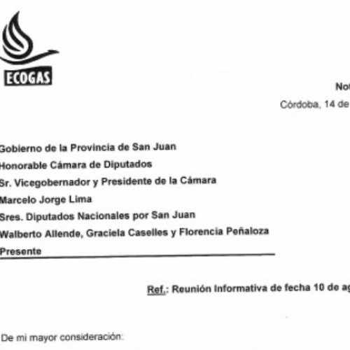 Ecogas reconoció la avivada y pide a los sanjuaninos que no paguen la boleta