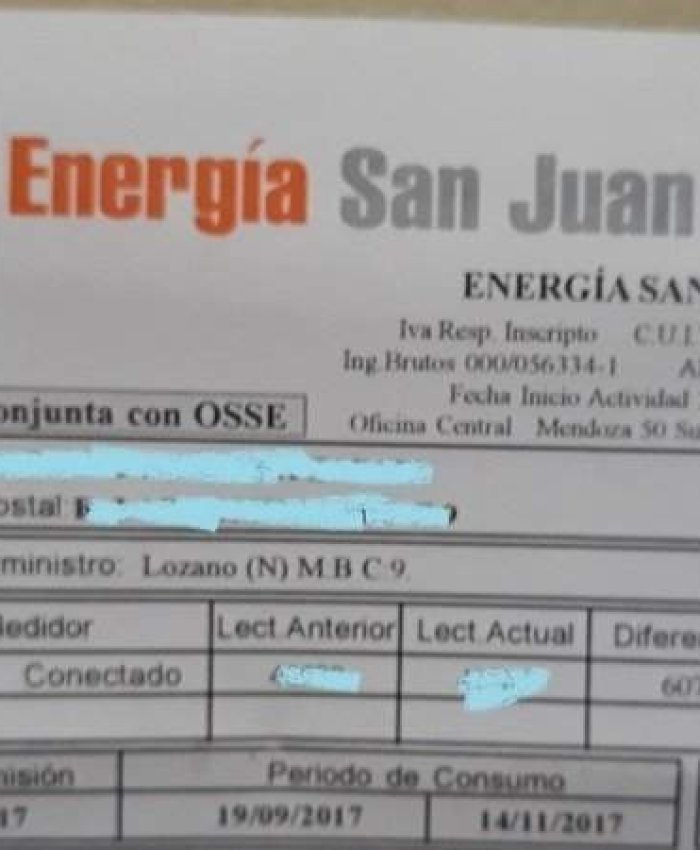 San Juan: Energía San Juan y DECSA no podrán cobrar intereses punitorios a usuarios morosos