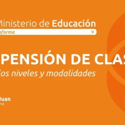 Suspenden las clases el jueves 24 de septiembre por alerta de viento en toda la provincia