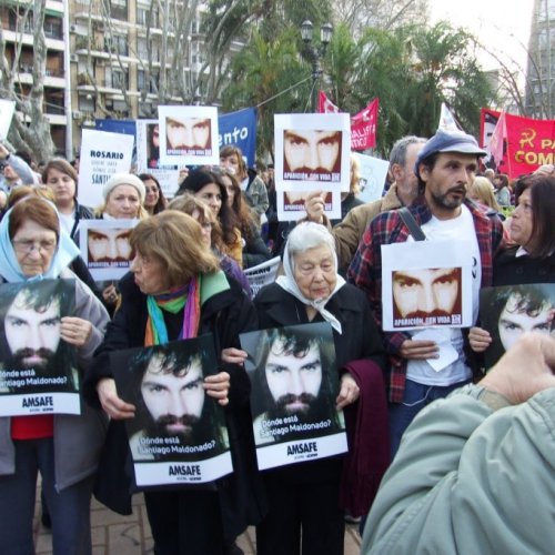 La ronda de las Madres de Plaza de Mayo fue el escenario para pedir justicia por Santiago Maldonado