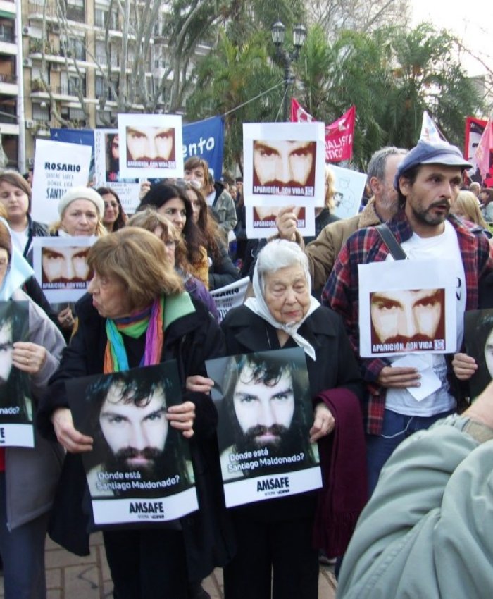 La ronda de las Madres de Plaza de Mayo fue el escenario para pedir justicia por Santiago Maldonado