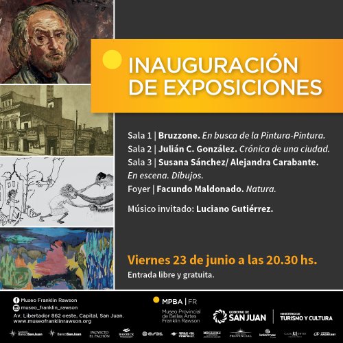 Inauguración  de exposiciones en el Museo Franklin Rawson