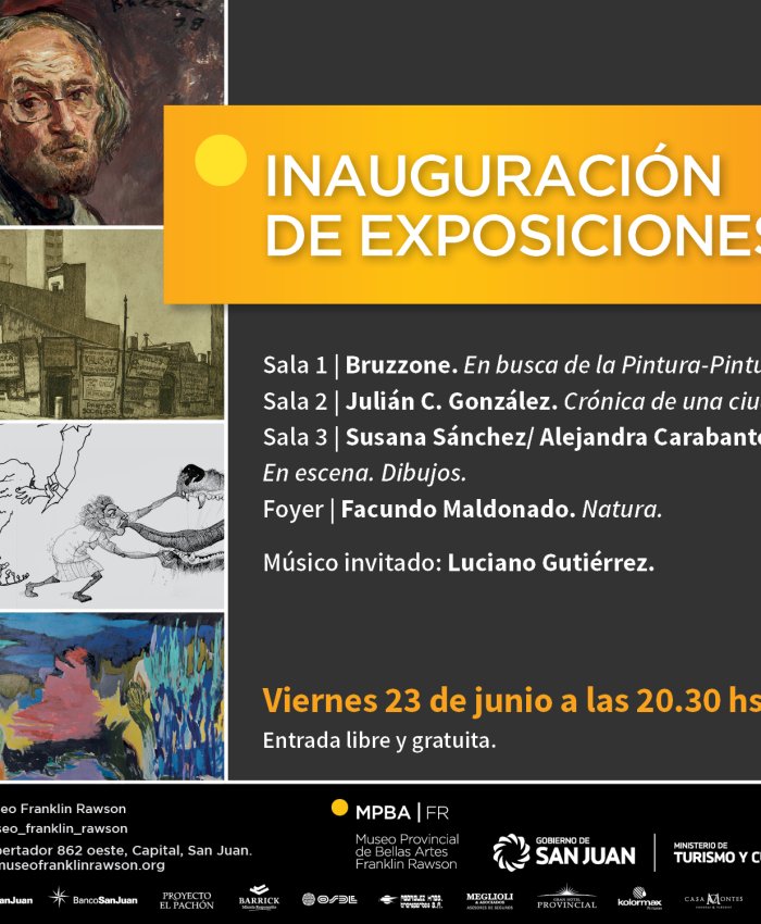 Inauguración  de exposiciones en el Museo Franklin Rawson