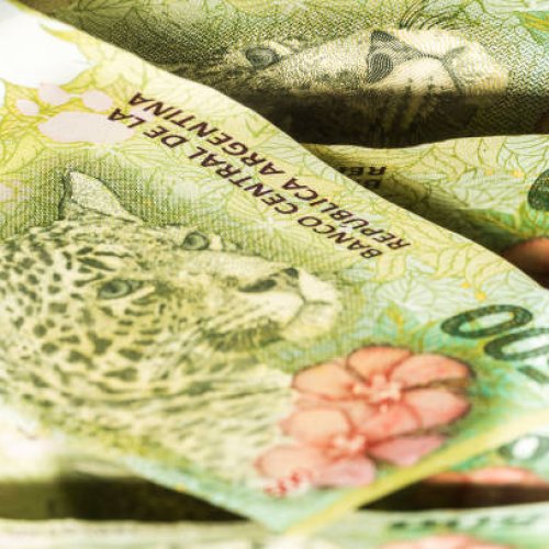 Argentine money.Argentina