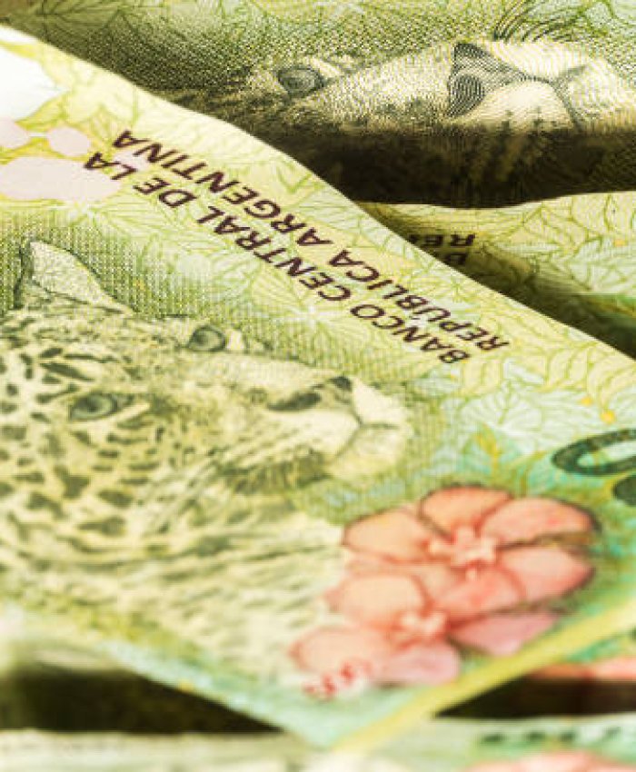 Argentine money.Argentina