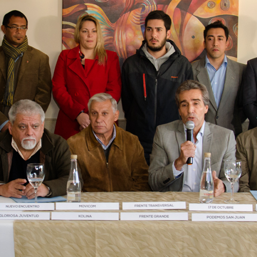 Se presentó el «Frente Podemos», que está dentro del frente electoral «Todos»