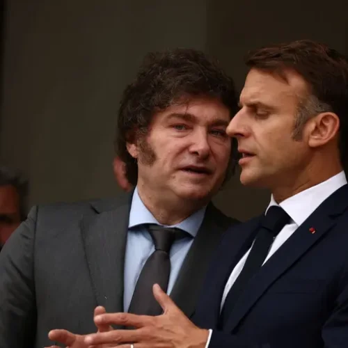 Javier Milei se reunió con Emmanuel Macron en la previa de los Juegos Olímpicos de París