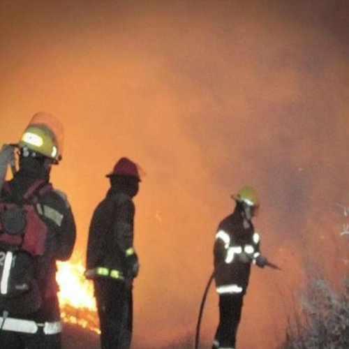 El viento provocó incendios de importancia en diversos puntos de la provincia