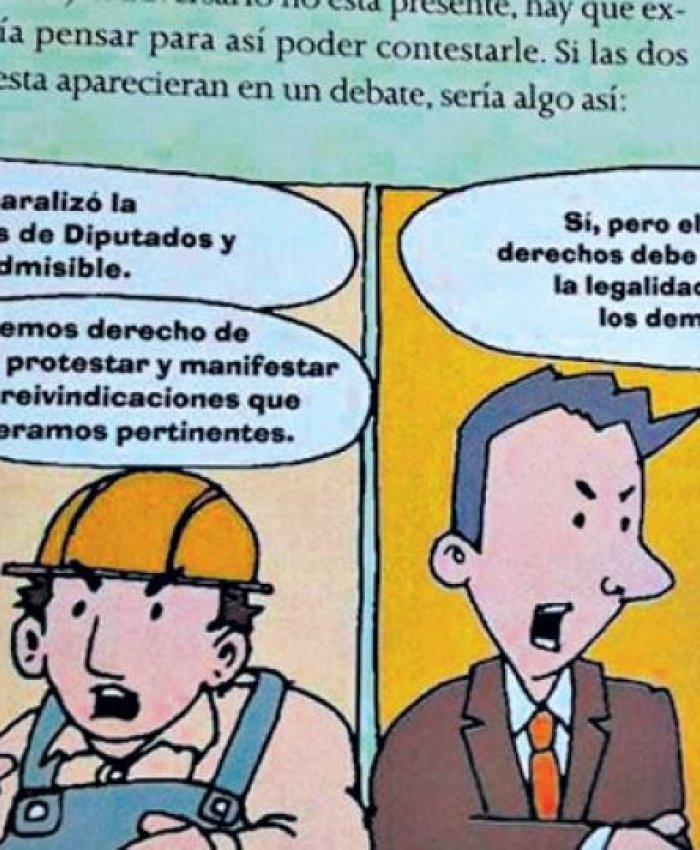 El Ministerio de Educación distribuye manuales escolares que “educan” contra el derecho de huelga