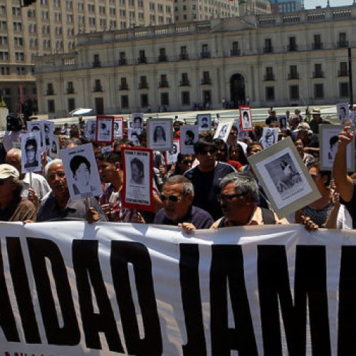 Gran marcha contra la impunidad y la amnistia por las calles del centro de Santiago