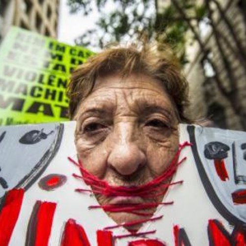 Protesta de mujeres en Sao Pâolo, Brasil. Imagen: Cris Faga / NurPhoto / SIPA USA / PA
