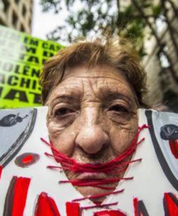 Protesta de mujeres en Sao Pâolo, Brasil. Imagen: Cris Faga / NurPhoto / SIPA USA / PA
