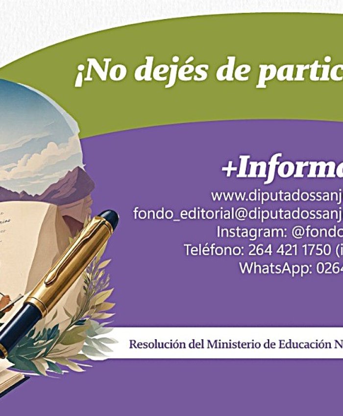 Últimos 10 días para participar del concurso “San Juan Escribe”