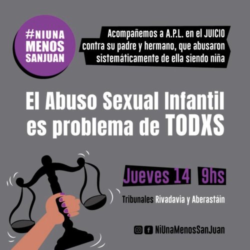Abuso sexual: víctima pide  acompañamiento en la condena a sus abusadores